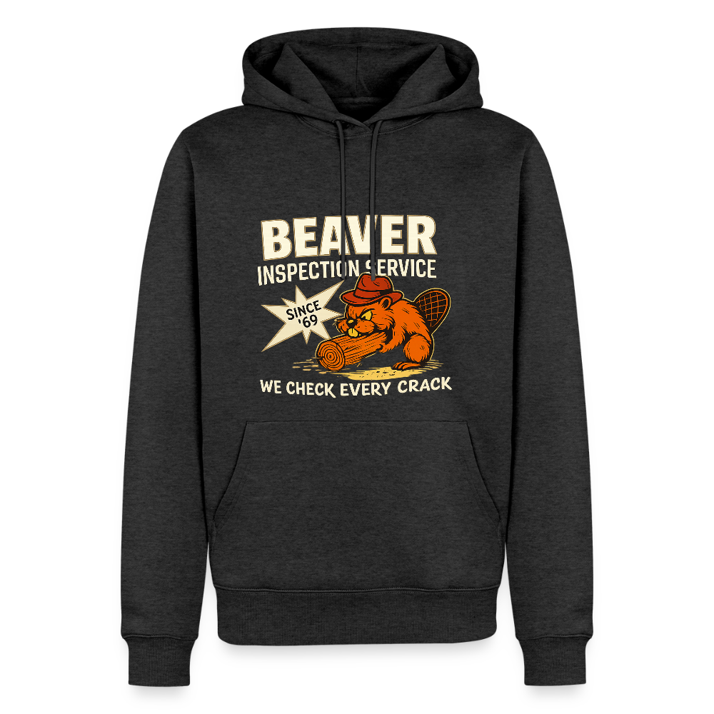 Beaver Inspection Service Men’s Premium Hoodie – Adult Humor Color: heather anthracite