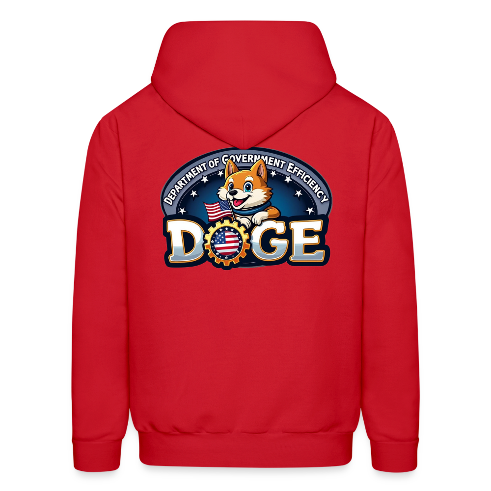 DOGE Hoodie (front/back print) - red