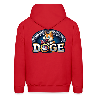 DOGE Hoodie (front/back print) - red