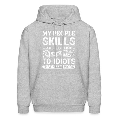 It's My Tolerance To Idiots That Needs Work Hoodie - heather gray