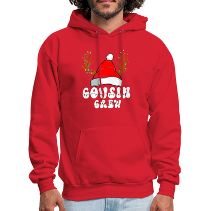 Cousin Crew Christmas Hoodie - red