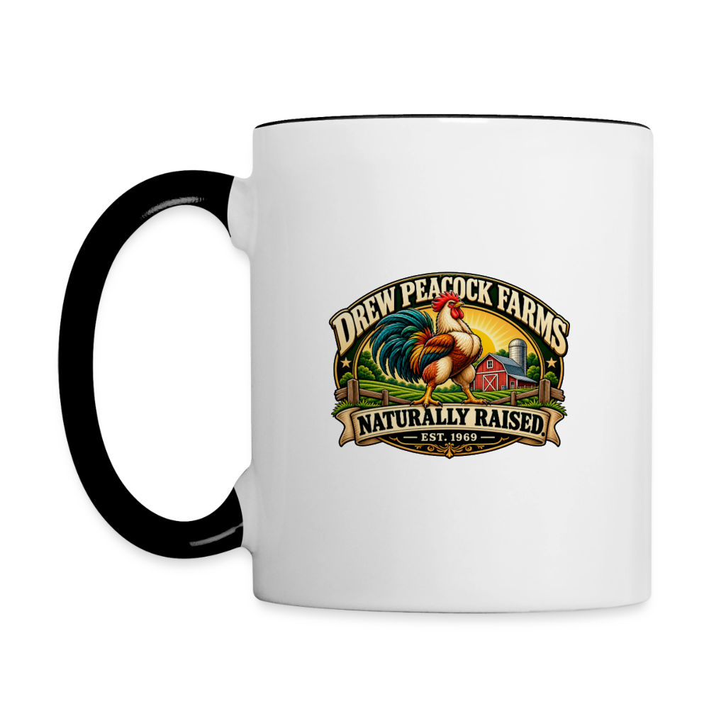 Drew Peacock Farms Mug - white/black