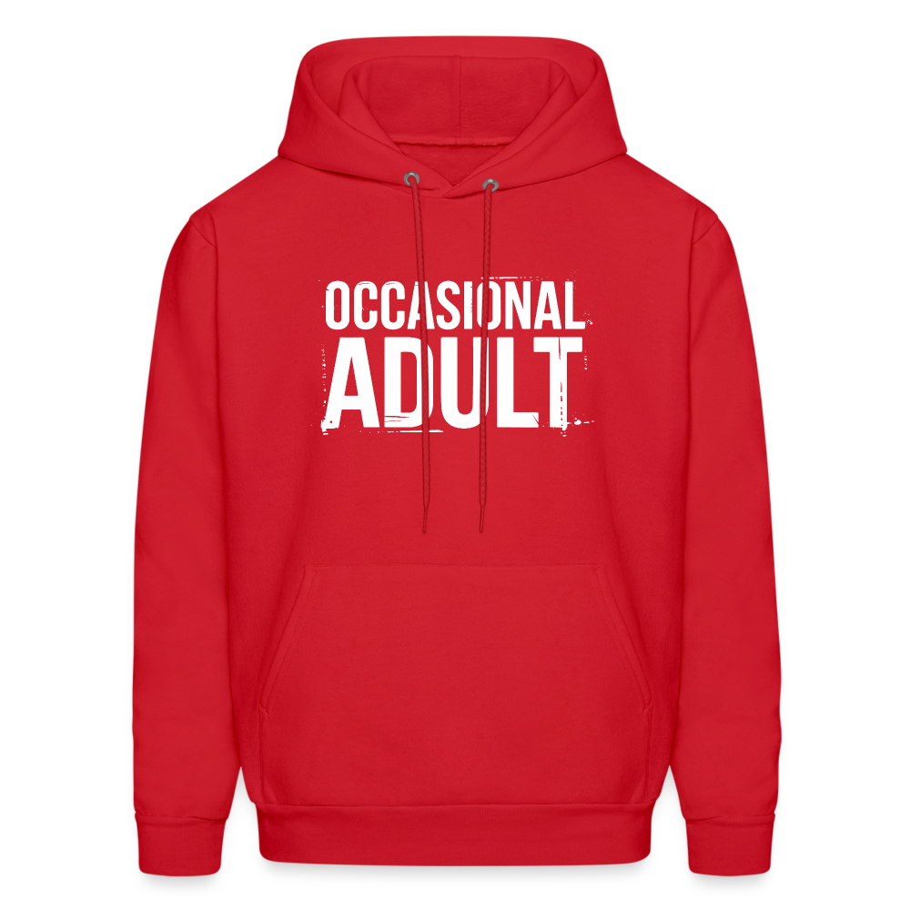 Occasional Adult Hoodie - red