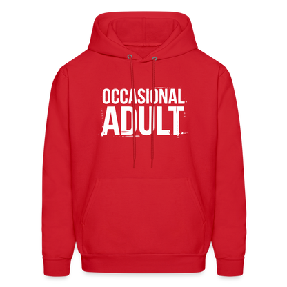 Occasional Adult Hoodie - red