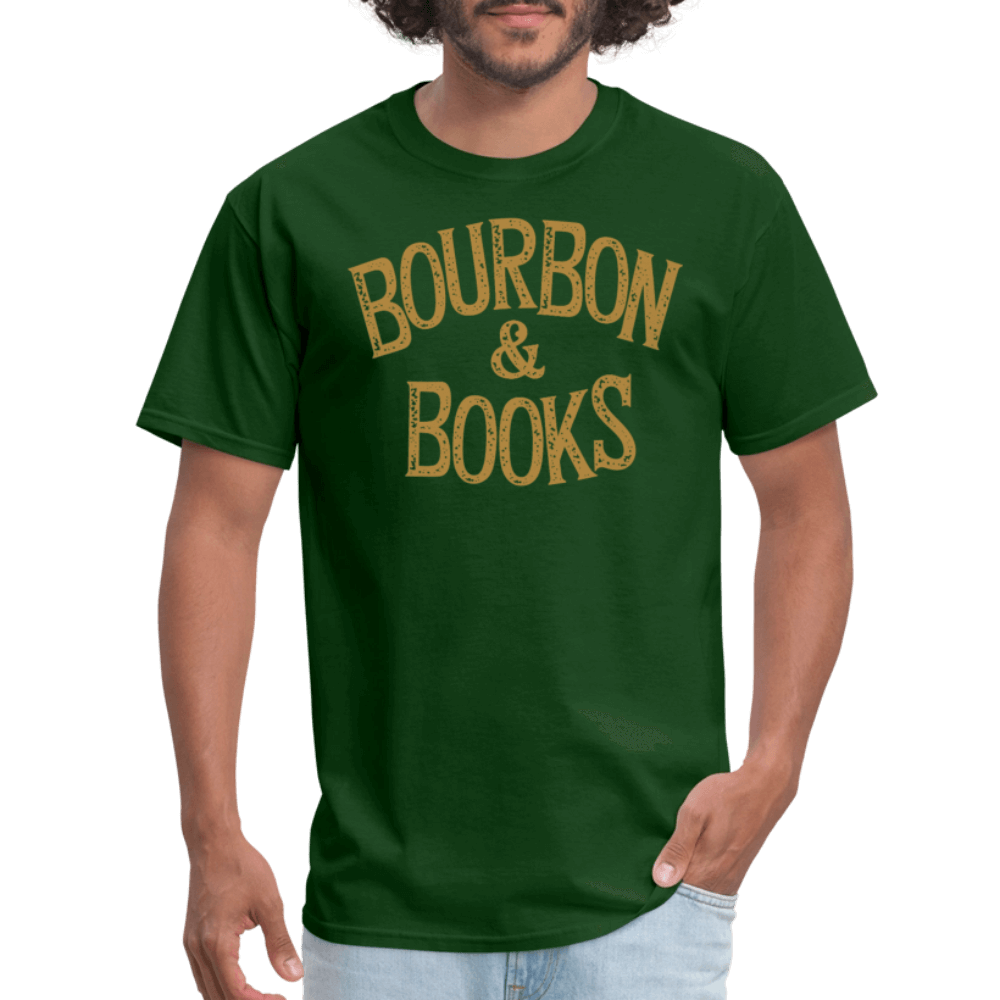 Bourbon & Books T-Shirt - forest green