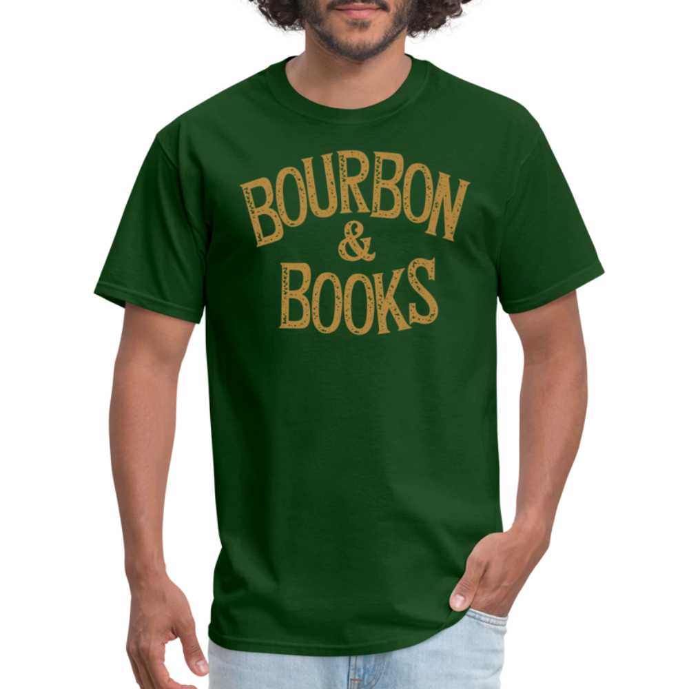 Bourbon & Books T-Shirt - forest green