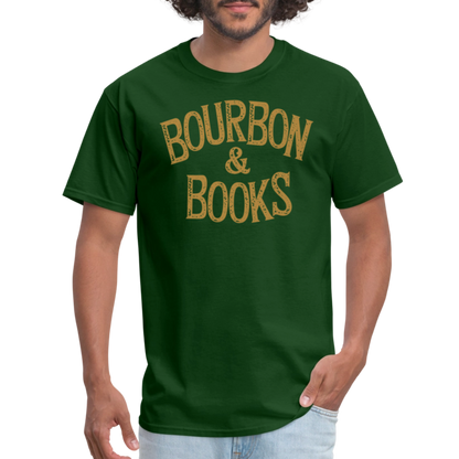 Bourbon & Books T-Shirt - forest green