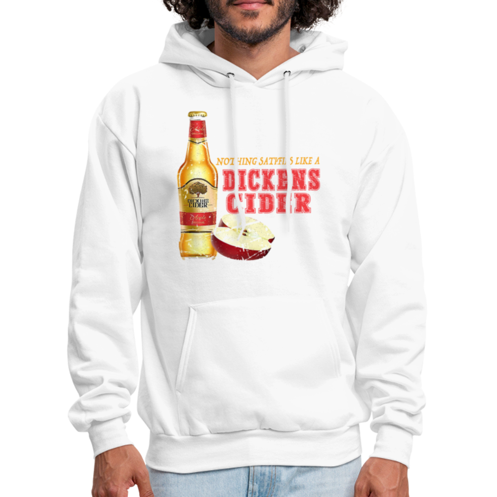 Nothing Satisfies Like A Dickens Cider Hoodie - white