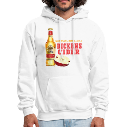 Nothing Satisfies Like A Dickens Cider Hoodie - white