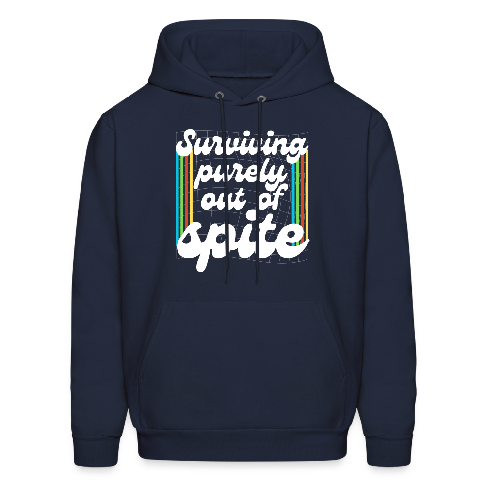 Surviving Purely Out Of Spite Hoodie - navy