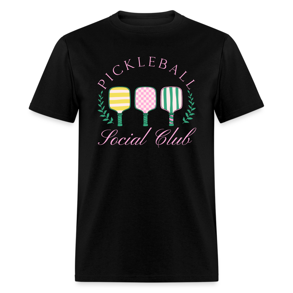 Pickleball Social Club T-Shirt - black