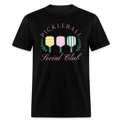 Pickleball Social Club T-Shirt - black