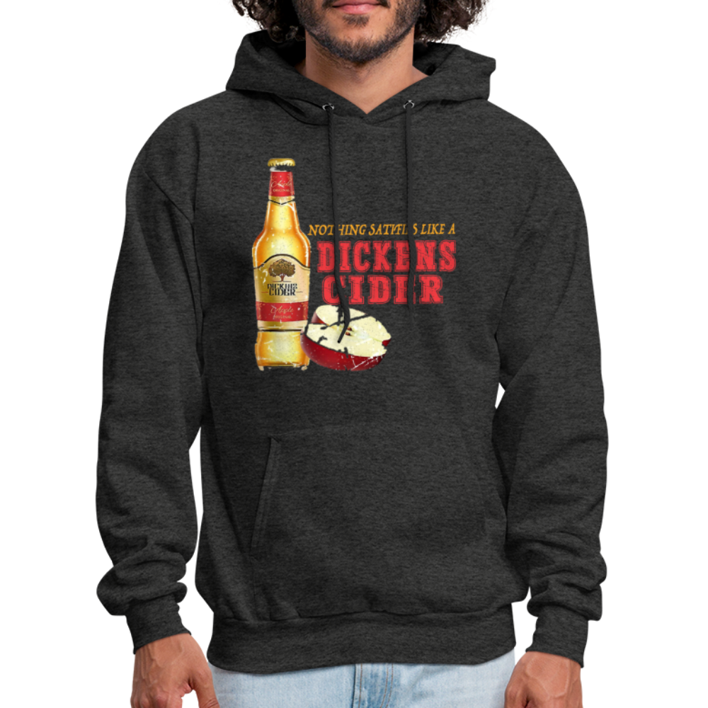 Nothing Satisfies Like A Dickens Cider Hoodie - charcoal grey