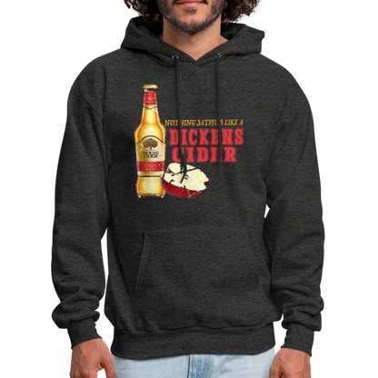 Nothing Satisfies Like A Dickens Cider Hoodie - charcoal grey