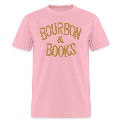 Bourbon & Books T-Shirt - pink