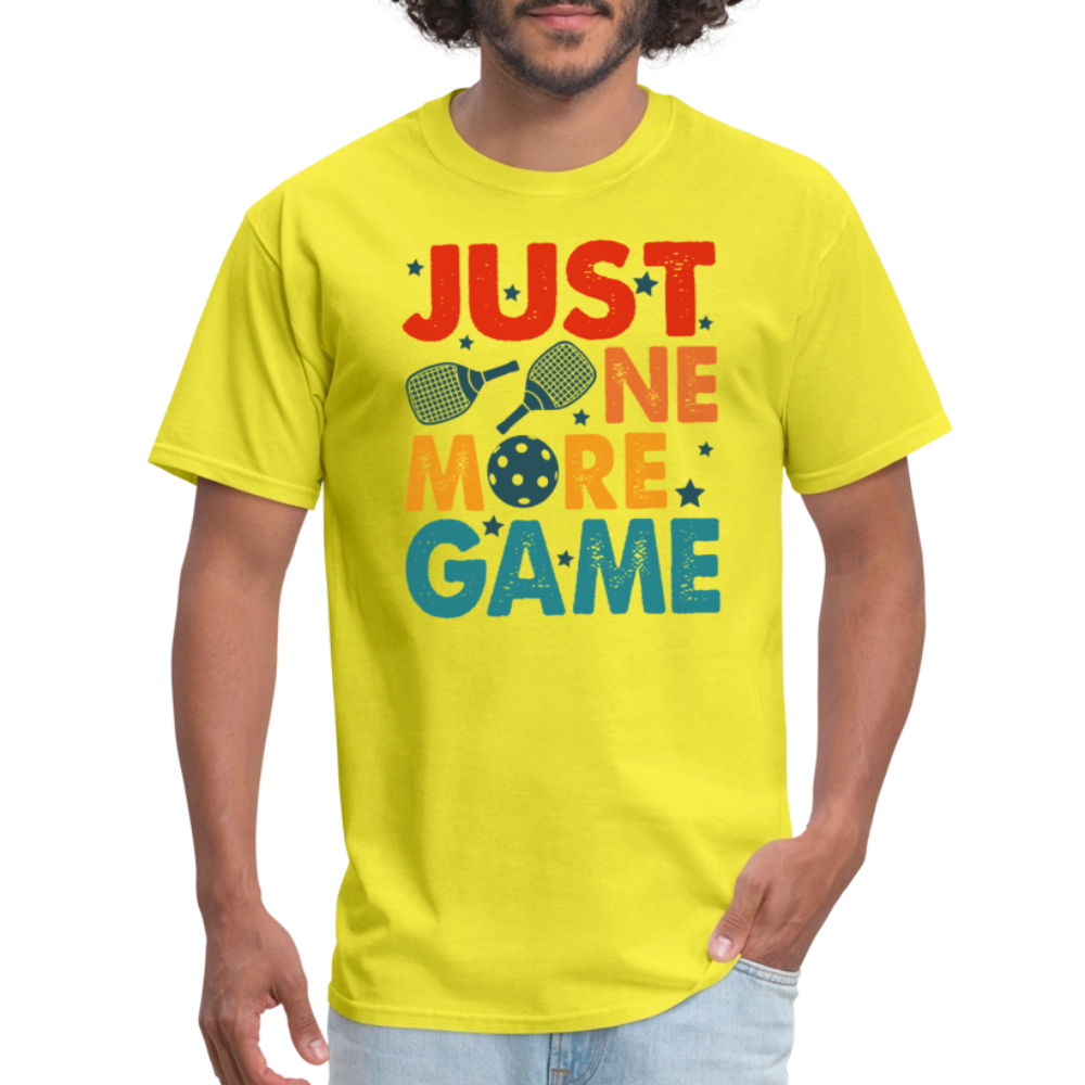 Just One More Game (Pickleball) T-Shirt - yellow