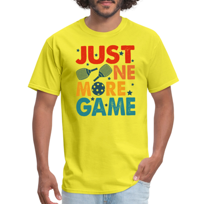 Just One More Game (Pickleball) T-Shirt - yellow