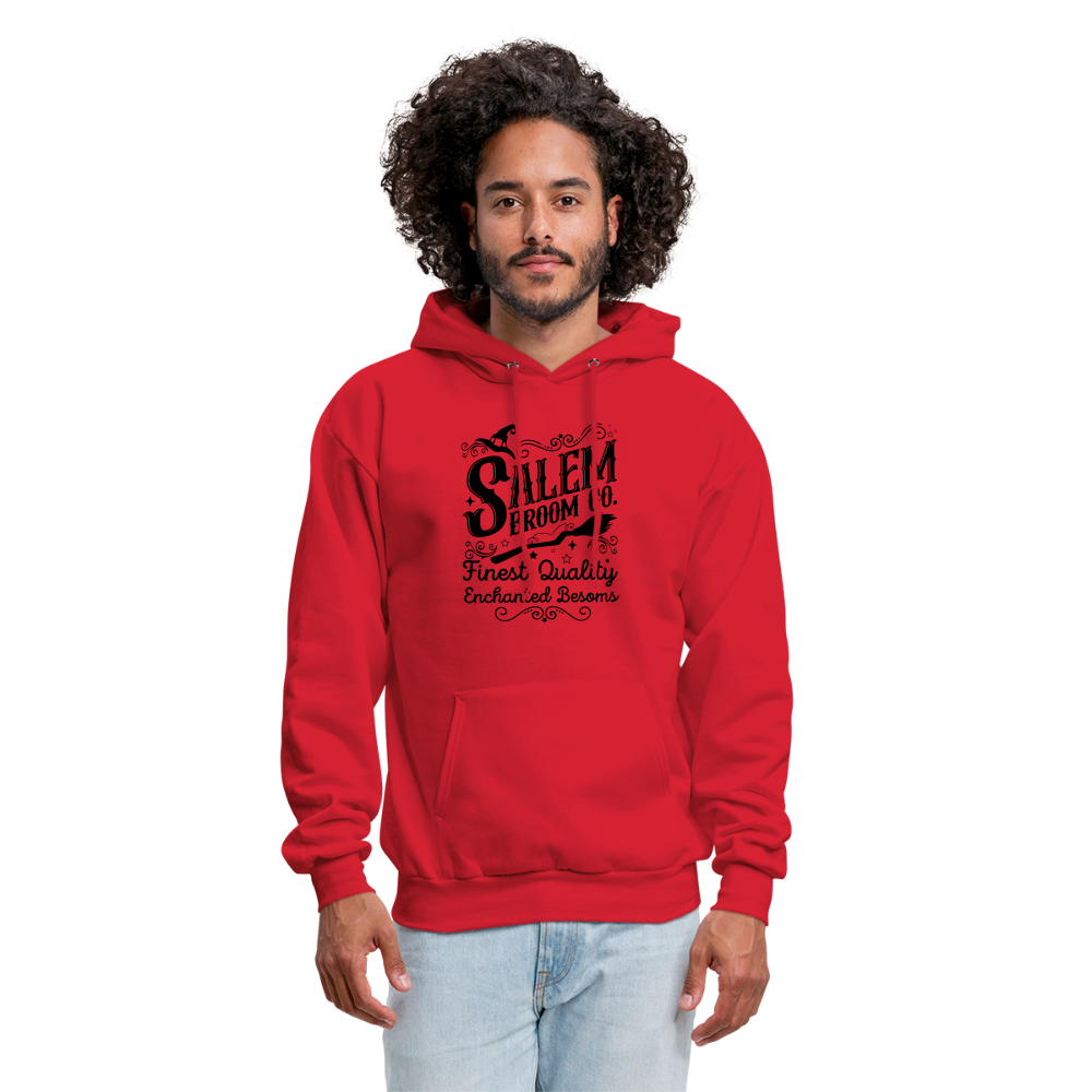 Salem Broom Co. Finest Quality Enchanted Besoms Hoodie (Halloween) - red