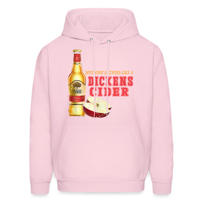 Nothing Satisfies Like A Dickens Cider Hoodie - pale pink