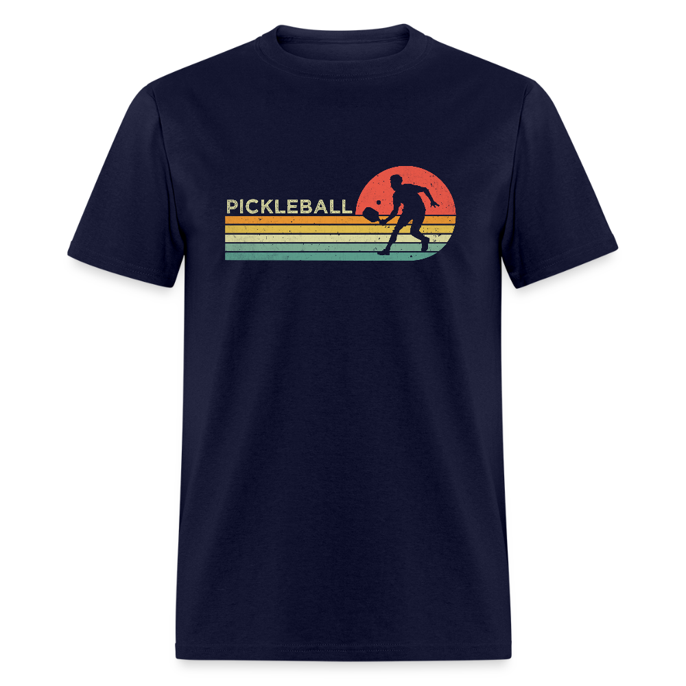 Retro Pickleball T-Shirt - navy