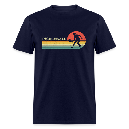 Retro Pickleball T-Shirt - navy