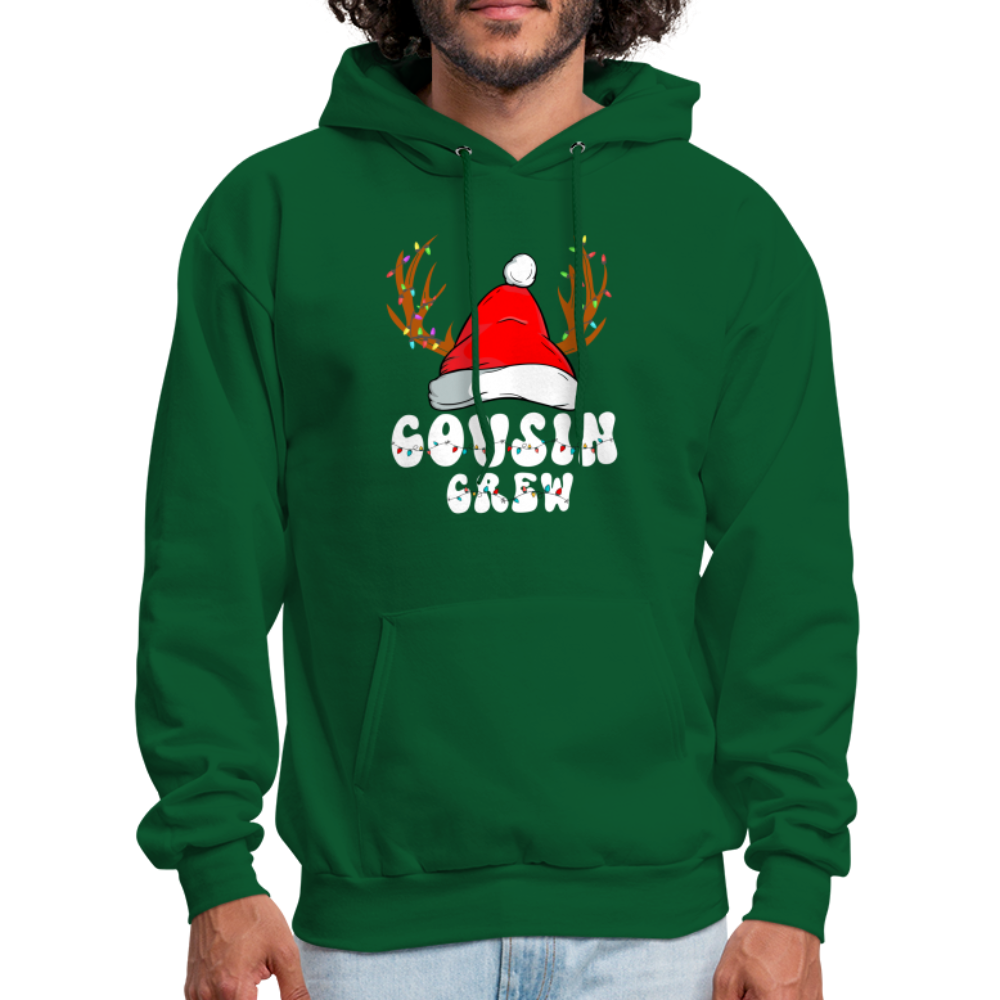 Cousin Crew Christmas Hoodie - forest green