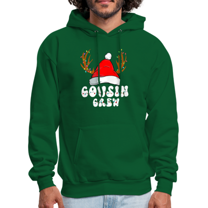 Cousin Crew Christmas Hoodie - forest green