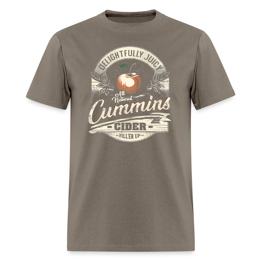 Vintage Cummins Cider (Funny Adult Humor) T-Shirt - safari