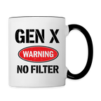 GEN-X Warning No Filter Coffee Mug