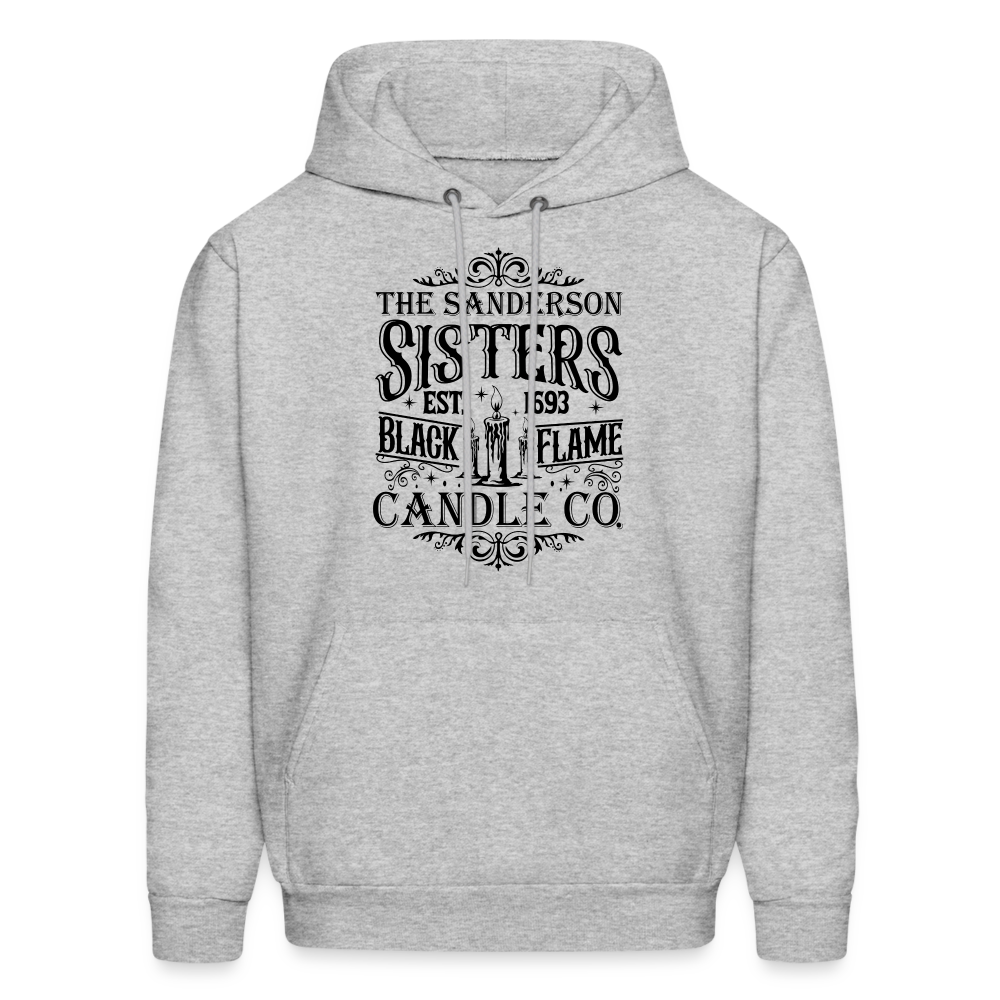 The Sanderson Sisters Black Flame Candle Co. Hoodie (Halloween) - heather gray