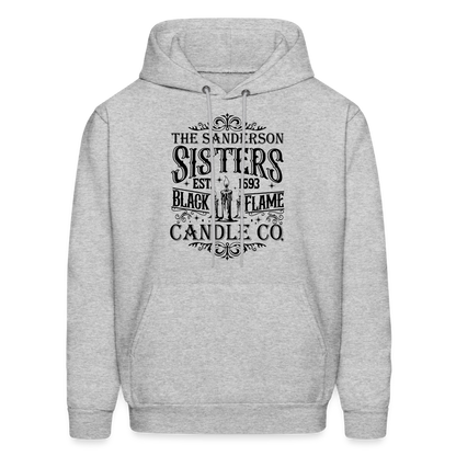 The Sanderson Sisters Black Flame Candle Co. Hoodie (Halloween) - heather gray