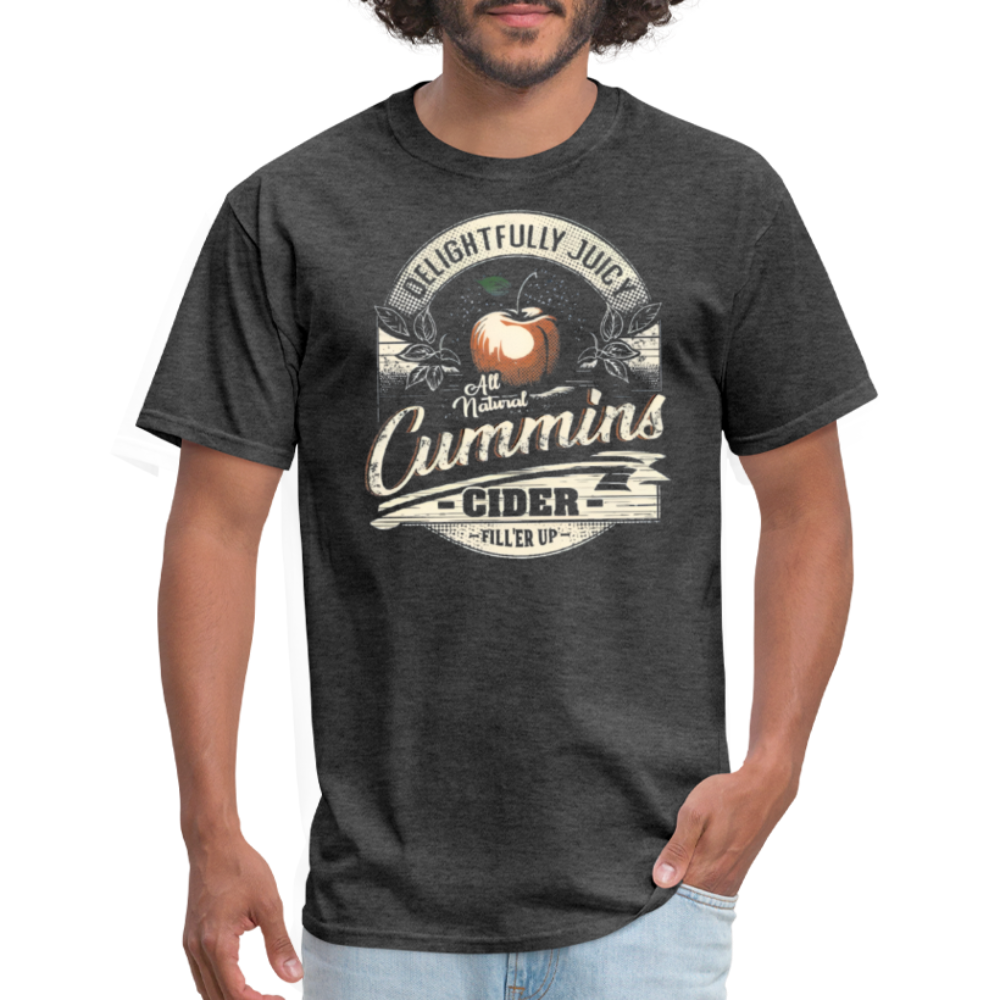 Vintage Cummins Cider (Funny Adult Humor) T-Shirt - heather black