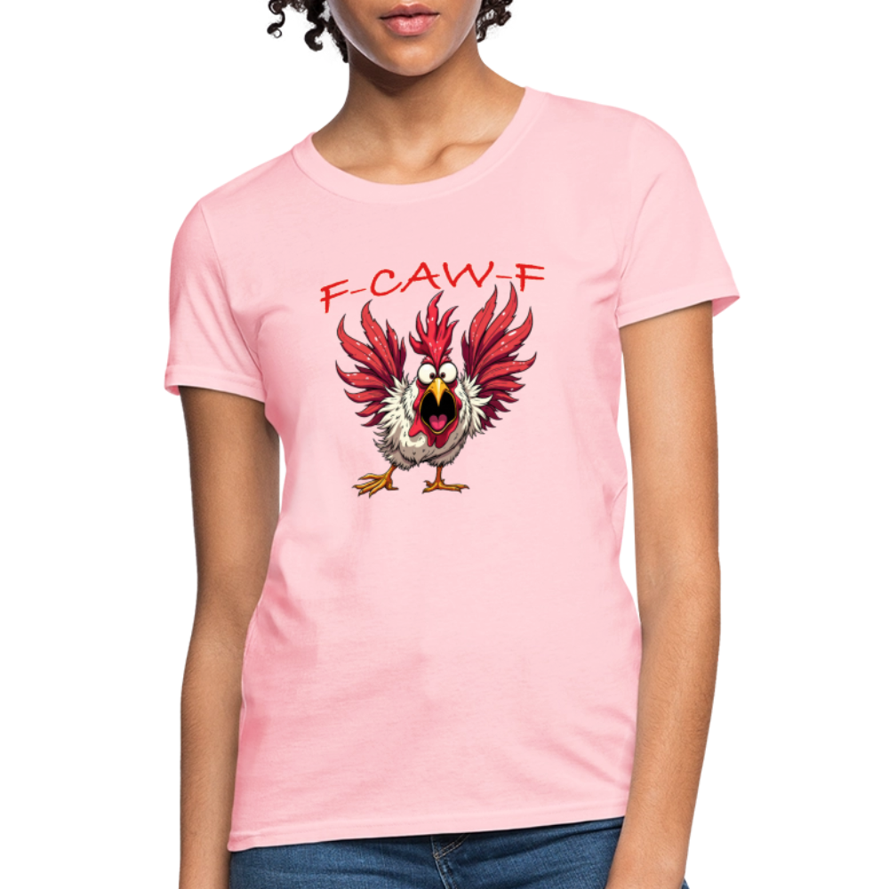 F-CAW-F Women’s T-Shirt – Funny Rooster Tee Color: black