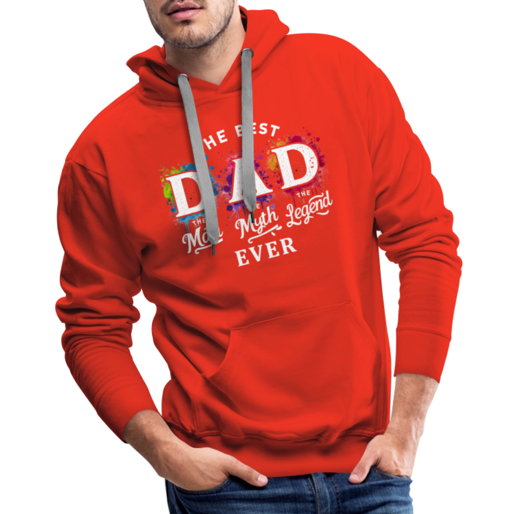 Best Dad Ever Men’s Premium Hoodie - red