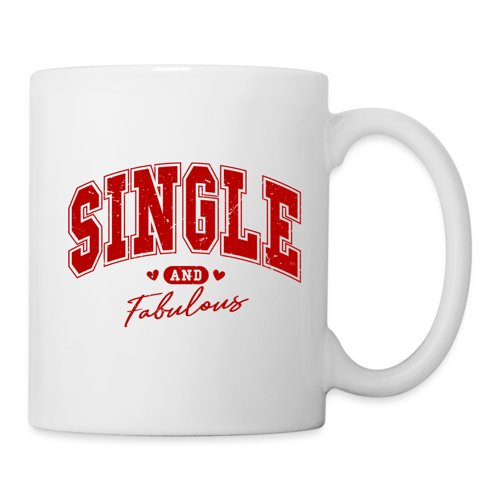 Single and Fabulous Coffee Mug - white