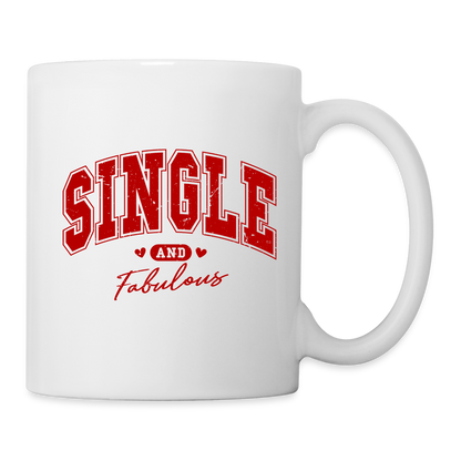 Single and Fabulous Coffee Mug - white