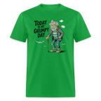 Today Is My Grumpy Day Funny T-Shirt - bright green