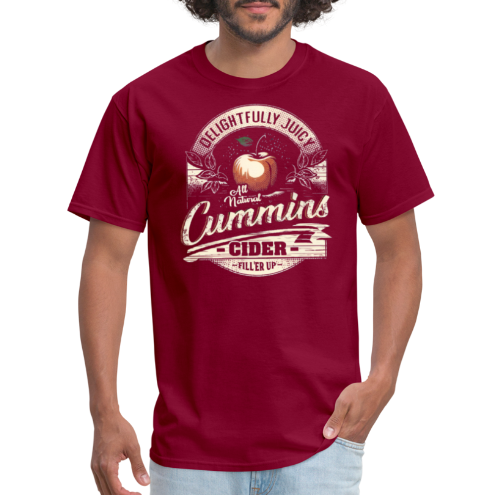 Vintage Cummins Cider (Funny Adult Humor) T-Shirt - burgundy