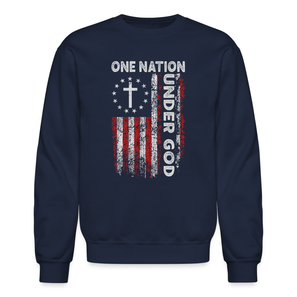 One Nation Under God Sweatshirt - navy