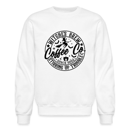 Witches Brew Coffee Co Sweatshirt (Halloween) - white