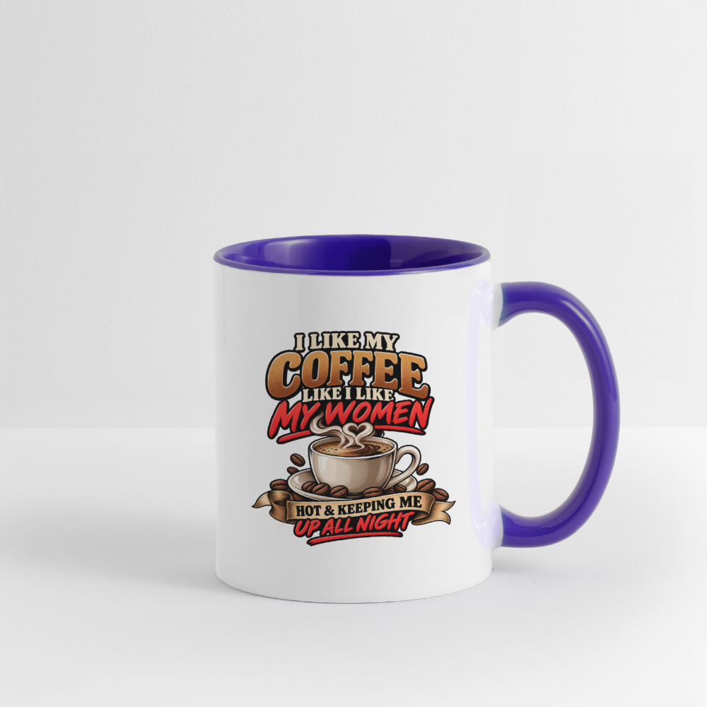 I Like My Coffee Like I Like My Women Funny Coffee Mug Color: White/Black