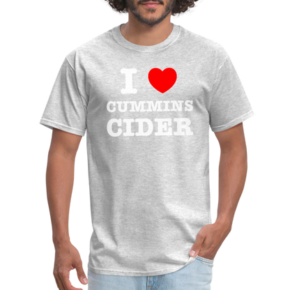 I Heart Cummins Cider T-Shirt - heather gray