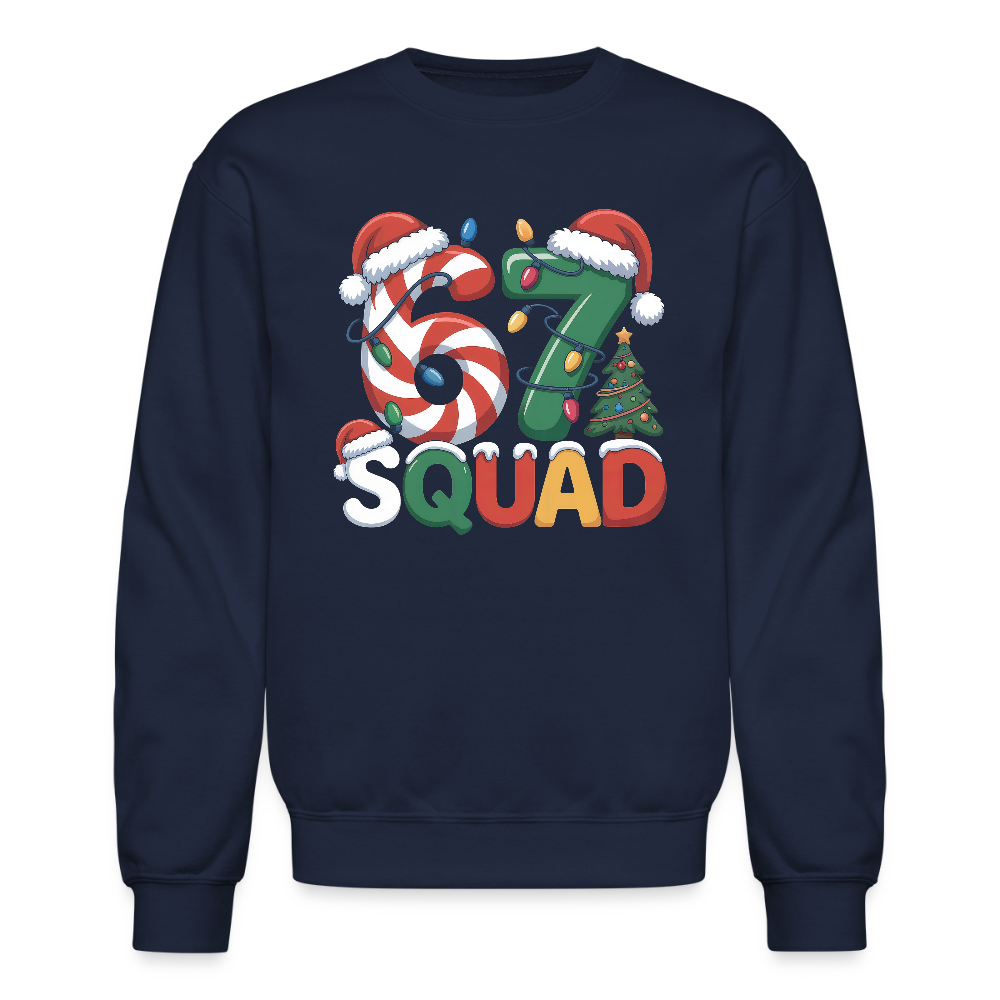 Six Seven Squad Christmas 67 Sweatshirt - navy