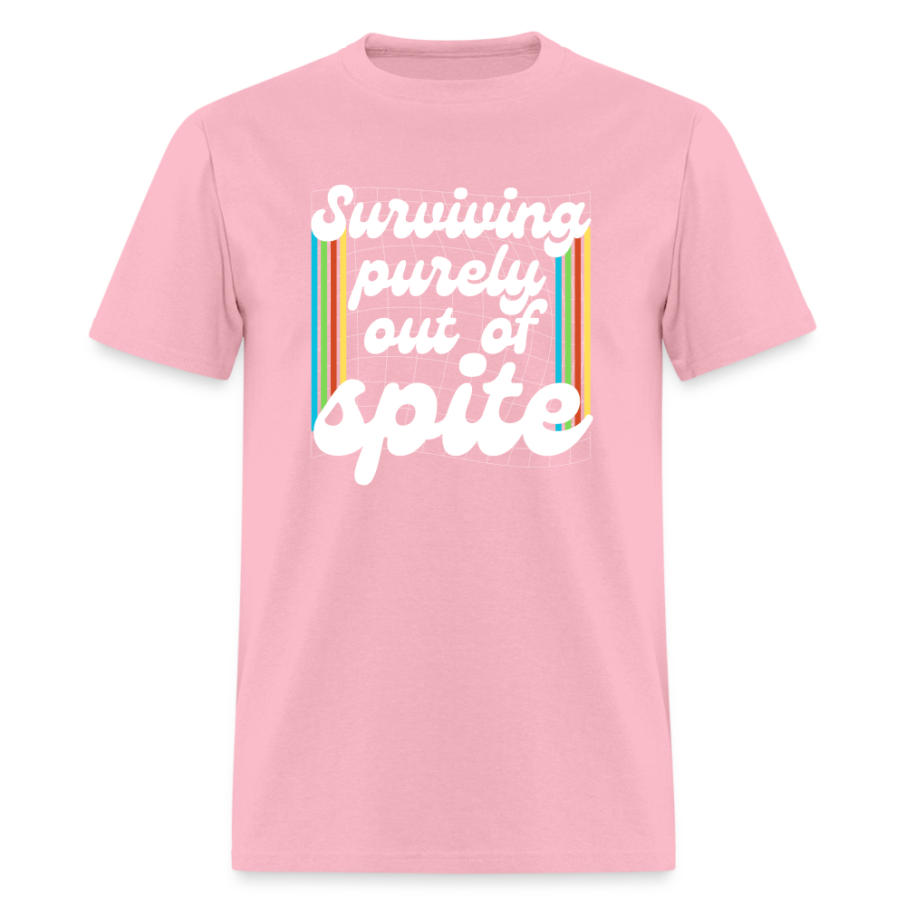 Surviving Purely Out Of Spite T-Shirt - pink