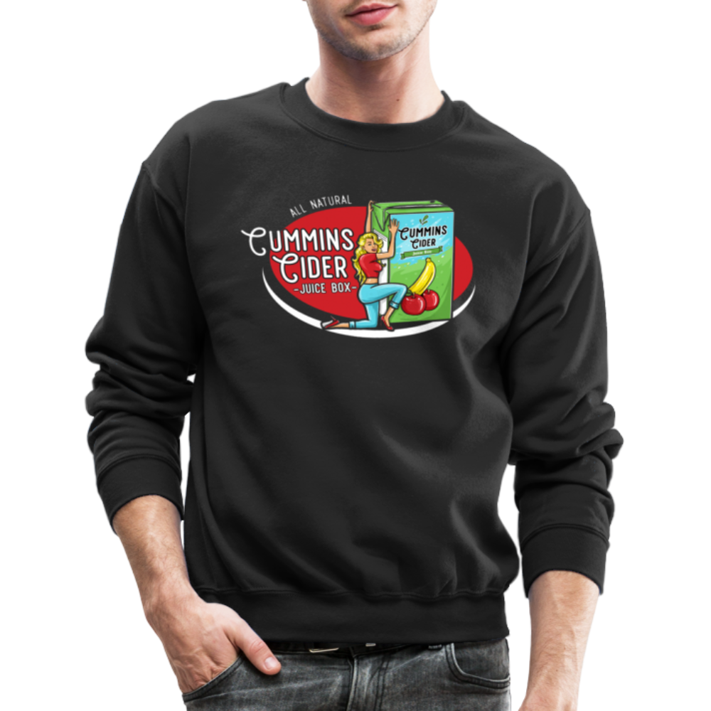 Cummins Cider Juice Box (Adult Sexual Humor) Sweatshirt - black