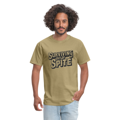 Surviving Out Of Spite T-Shirt - khaki