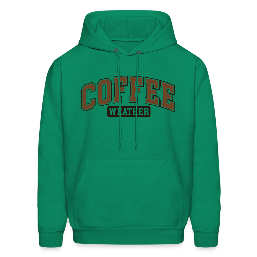 Coffee Weather Hoodie - kelly green