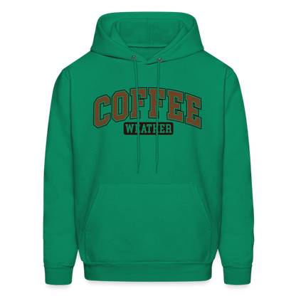 Coffee Weather Hoodie - kelly green