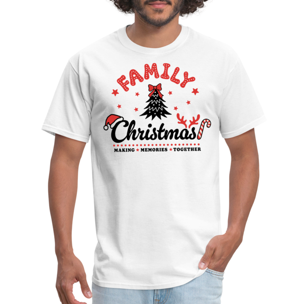 Family Christmas Making Memories Together T-Shirt - white