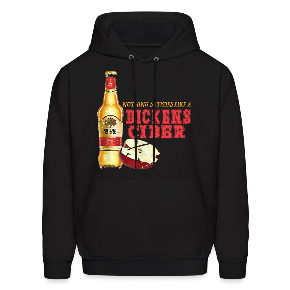 Nothing Satisfies Like A Dickens Cider Hoodie - black